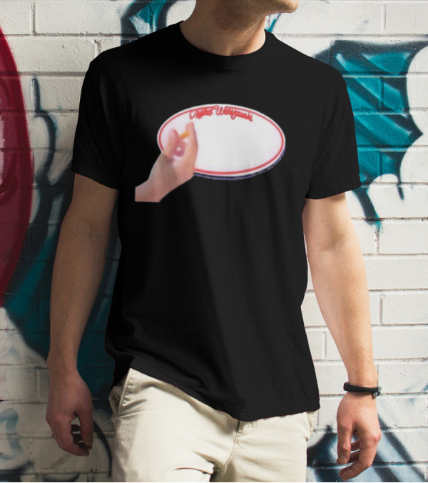 Trójkąt Warszawski White Plate With Hand And Cigarette T-Shirt