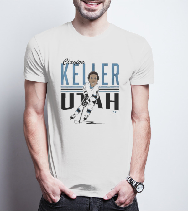 Clayton Keller Utah Center Ice Caricature T-Shirt