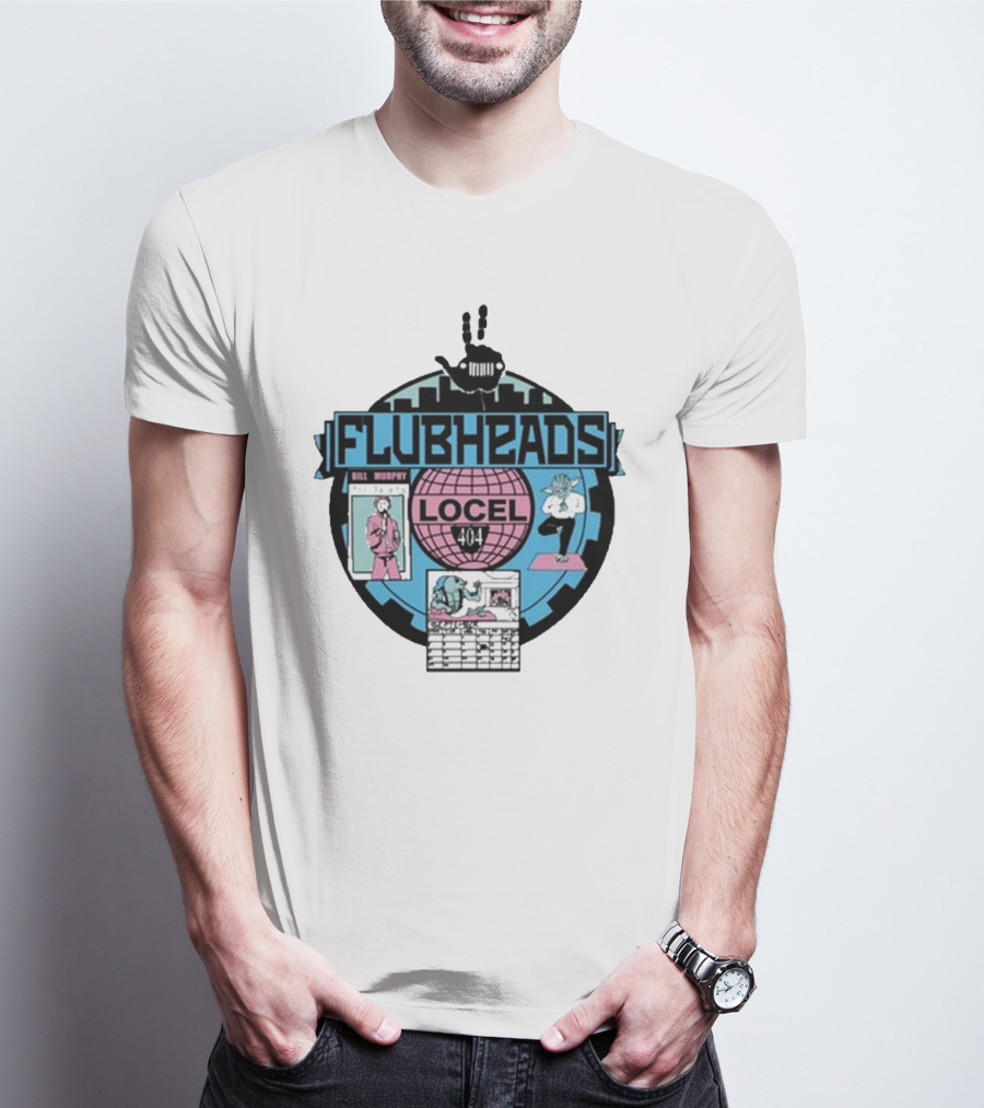 Flubheads Bill Murphy Locel 404 Retro Robot T-Shirt