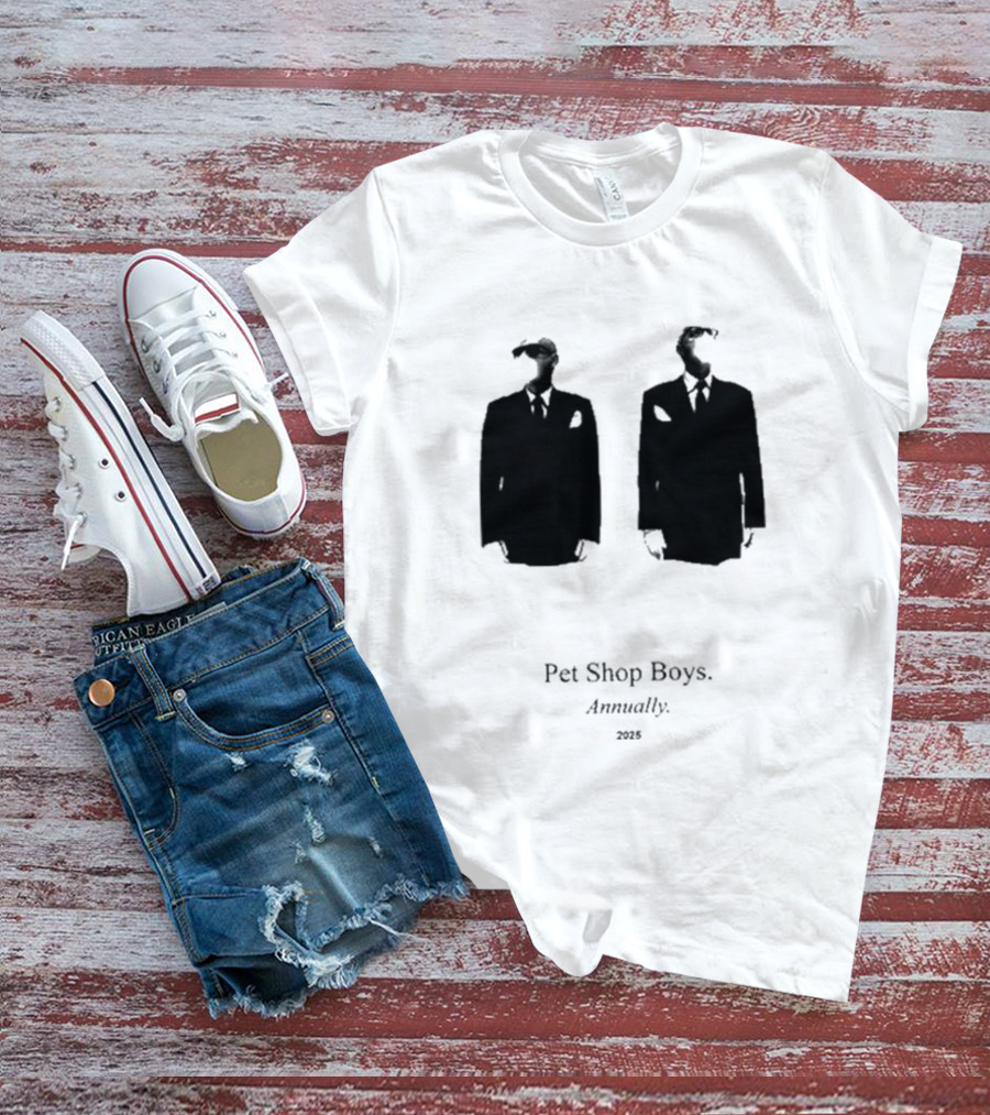 Pet Shop Boys Annually 2025 Black Suit T-Shirt