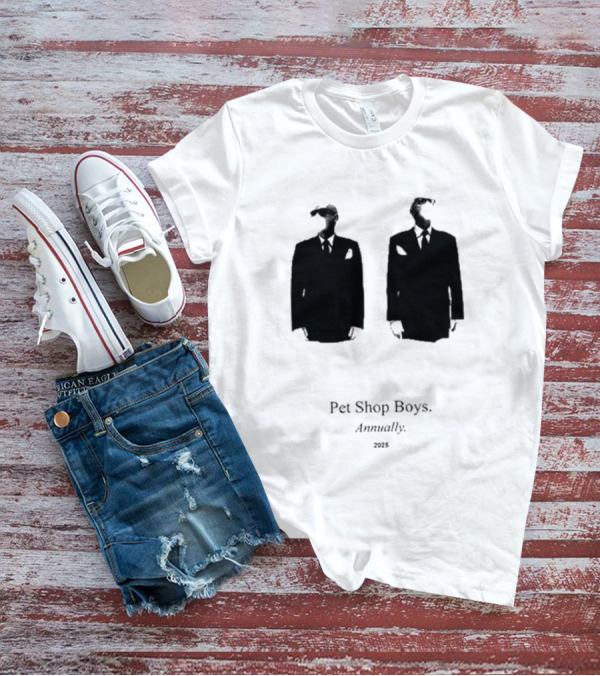 Pet Shop Boys Annually 2025 Black Suit T-Shirt