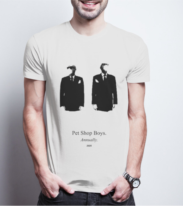 Pet Shop Boys Annually 2025 Black Suit T-Shirt