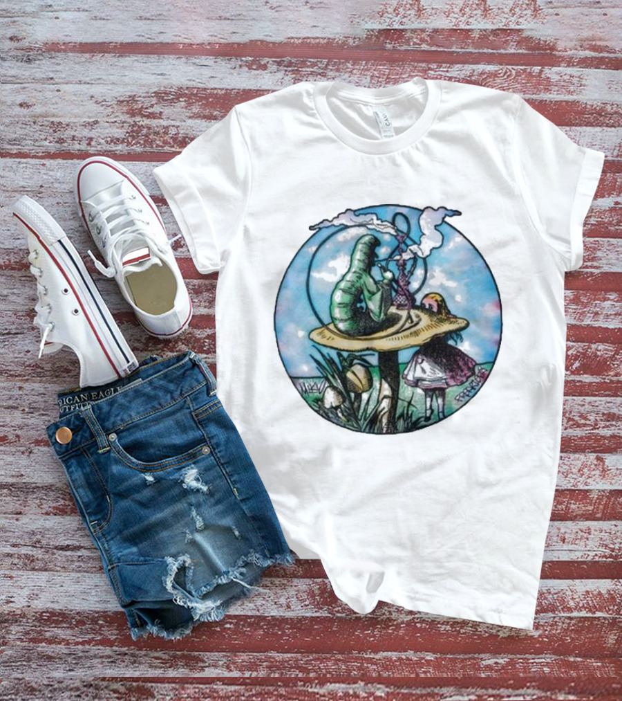 Red Hot Chili Peppers X Freaktopia Caterpillar Mushroom Wonderland T-Shirt
