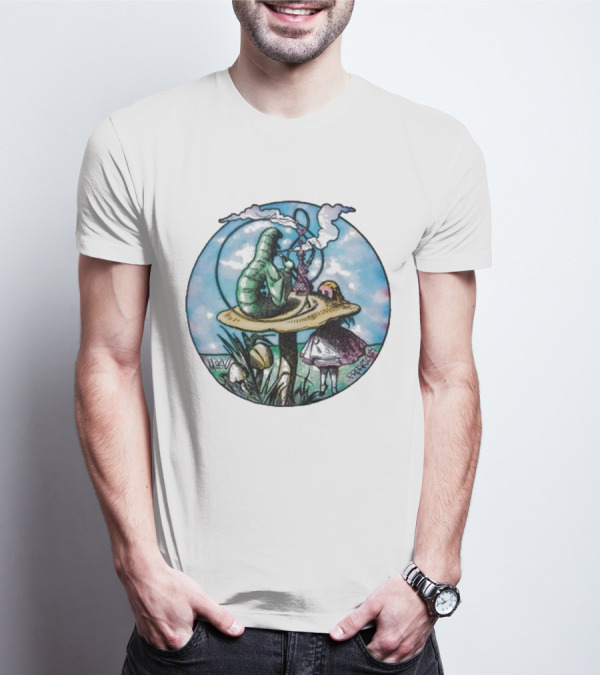 Red Hot Chili Peppers X Freaktopia Caterpillar Mushroom Wonderland T-Shirt