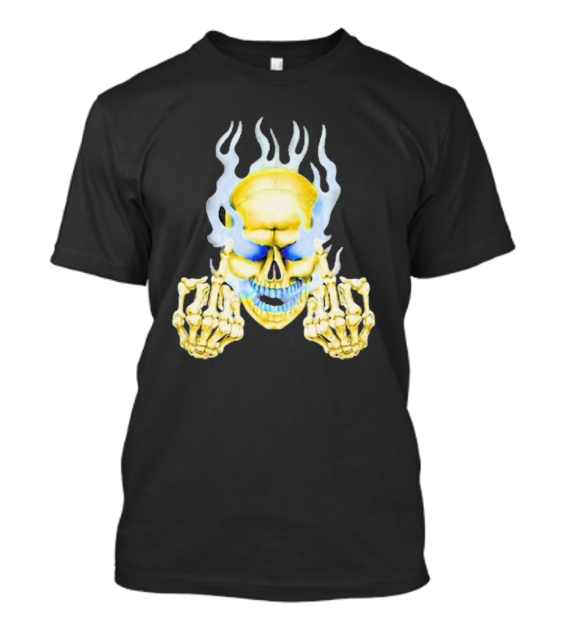 Skull Babbitt Revived Flaming Skeletal Embrace T-Shirt