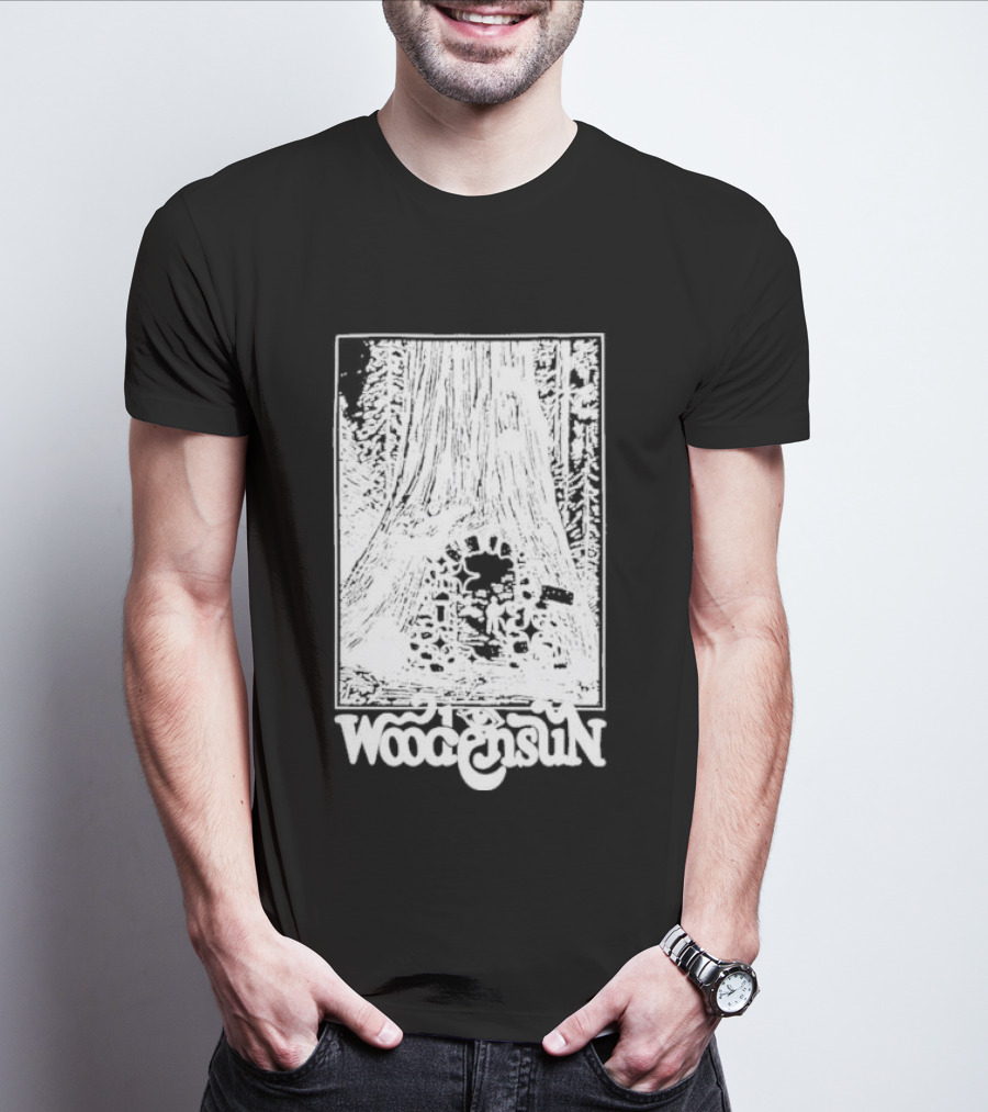 Woodensun Enchanted Realm Beneath The Giant Tree T-Shirt