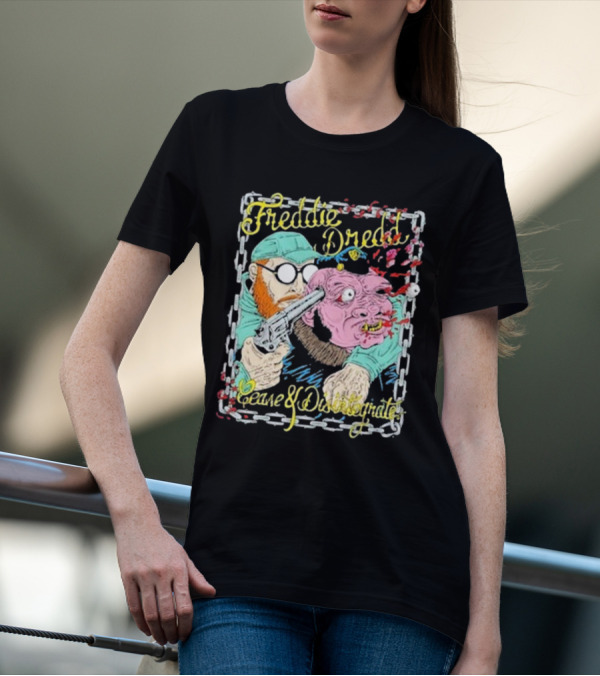 Freddie Dredd Cease And Disintegrate Piggy T-Shirt