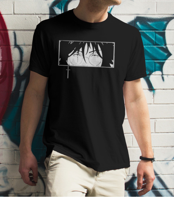 Mercy Zenin Maki Eyes Anime Manga Style Cross T-Shirt