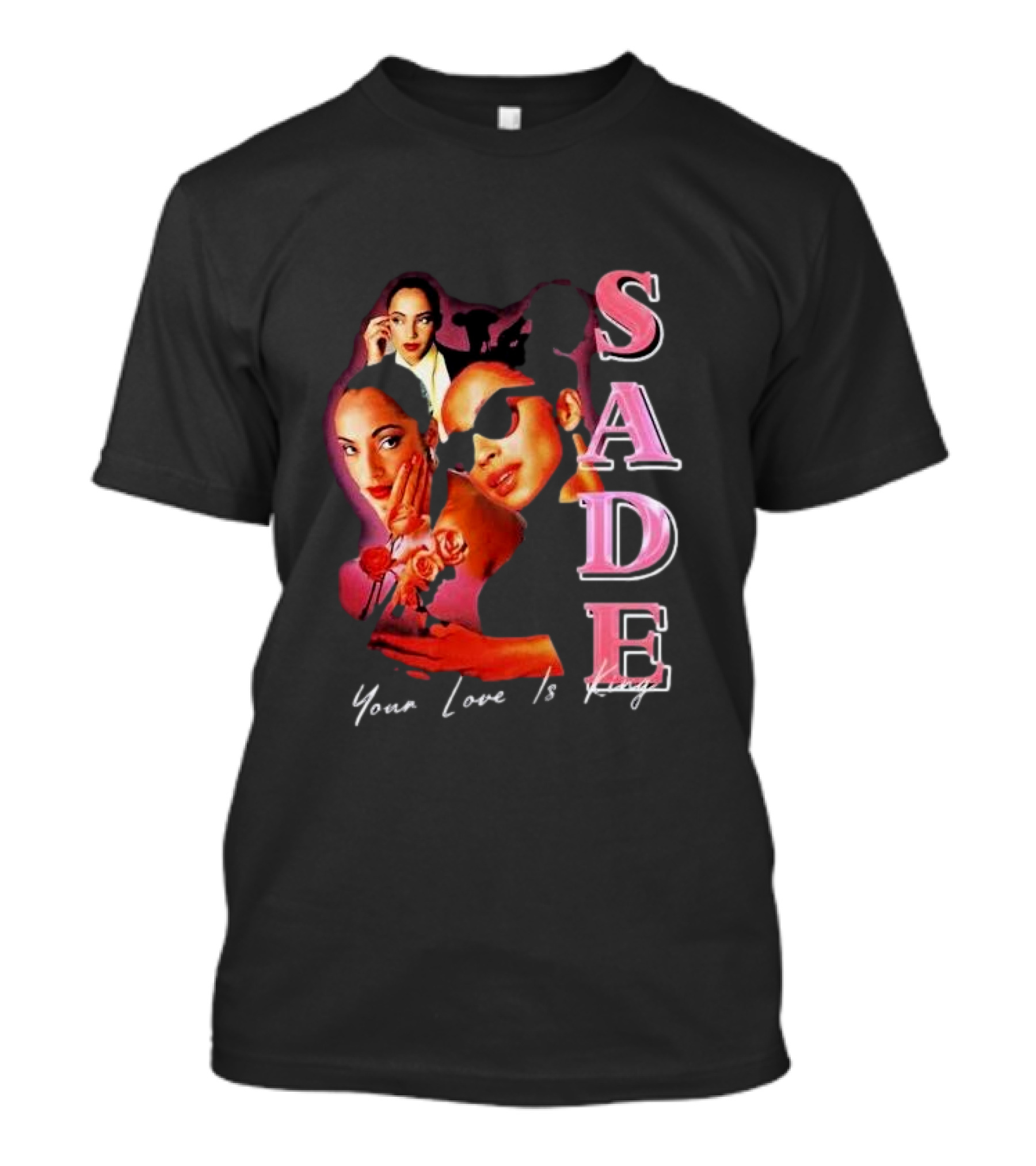 Sade Your Love Is King Homage Deluxe Retro Collage T-Shirt