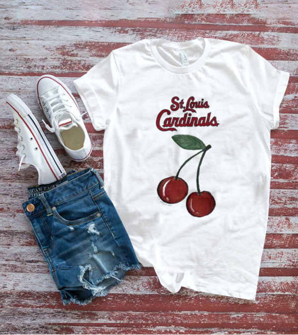 St. Louis Cardinals Cherries Baseball Team T-Shirt