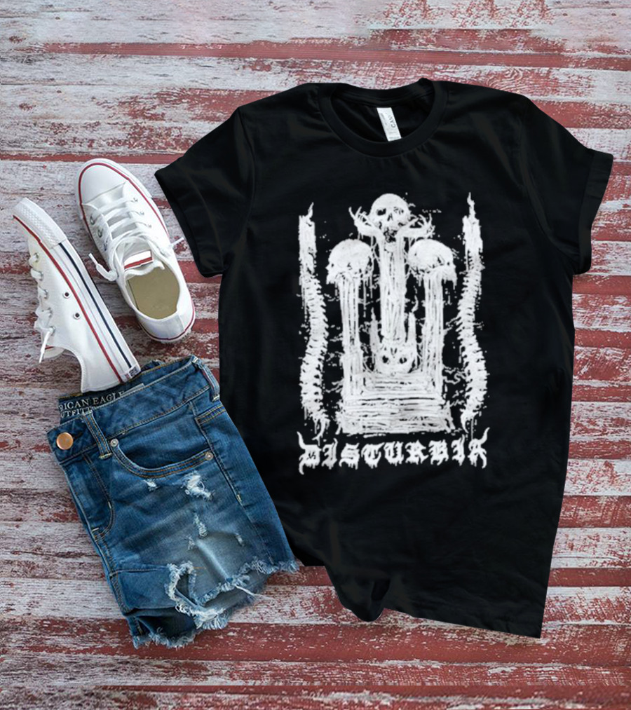 Xenomort Disturbia Skull And Spinal T-Shirt