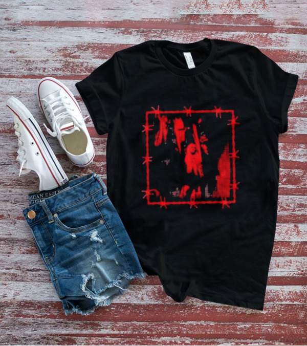 Avril Lavigne Red Barbed Wire Devil Horns T-Shirt