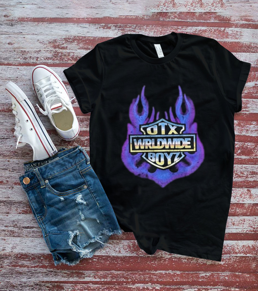 Geezyworld Otx Wrldwide Boyz Flame T-Shirt