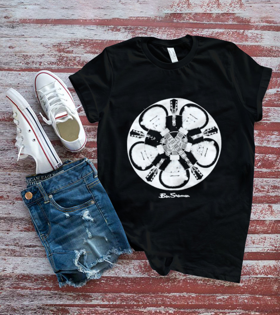 Guitar Mandala Ben Sherman Optical Illusion T-Shirt