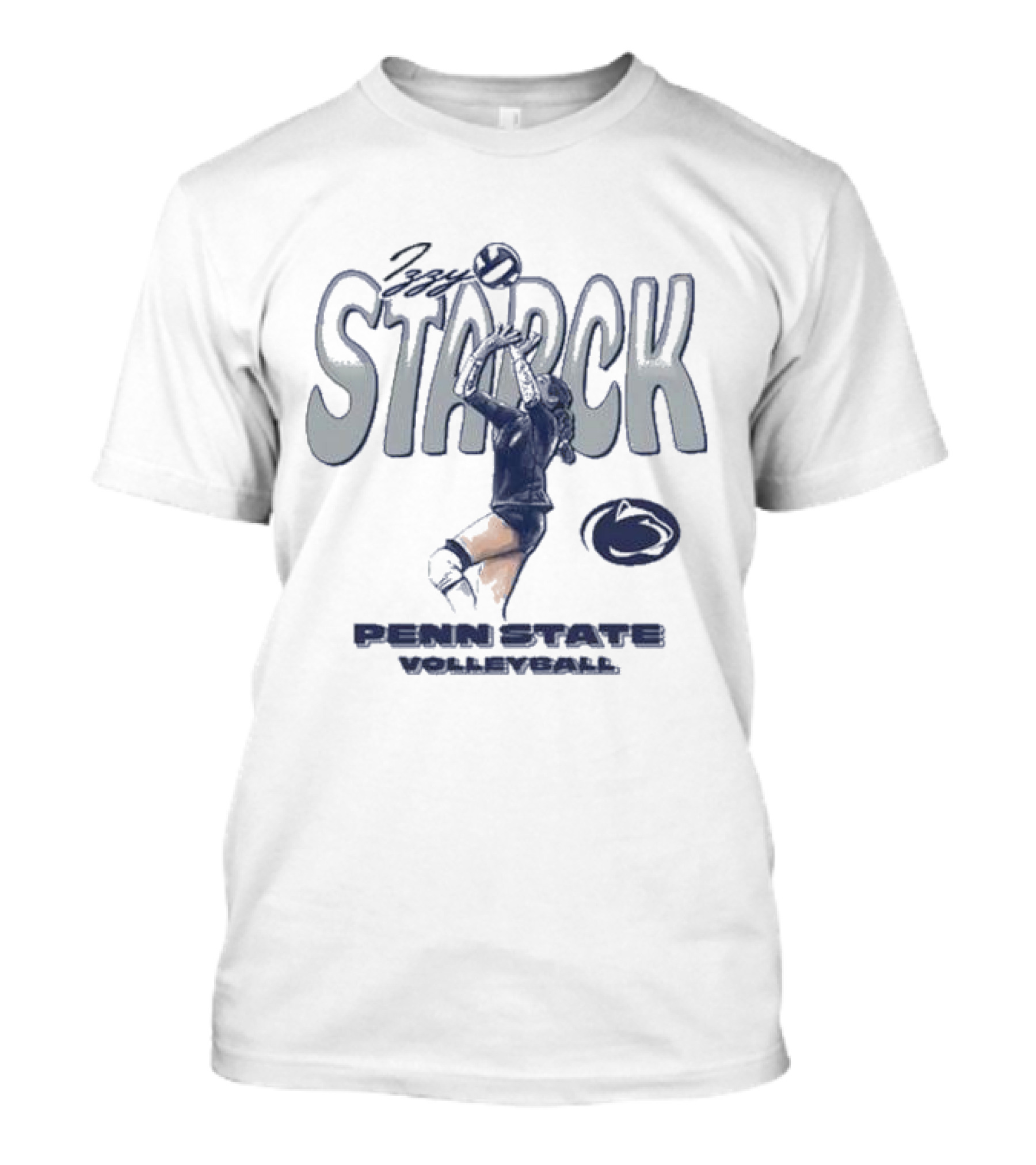 Izzy Starck Volleyball Penn State Player Graphic With University T-Shirt
