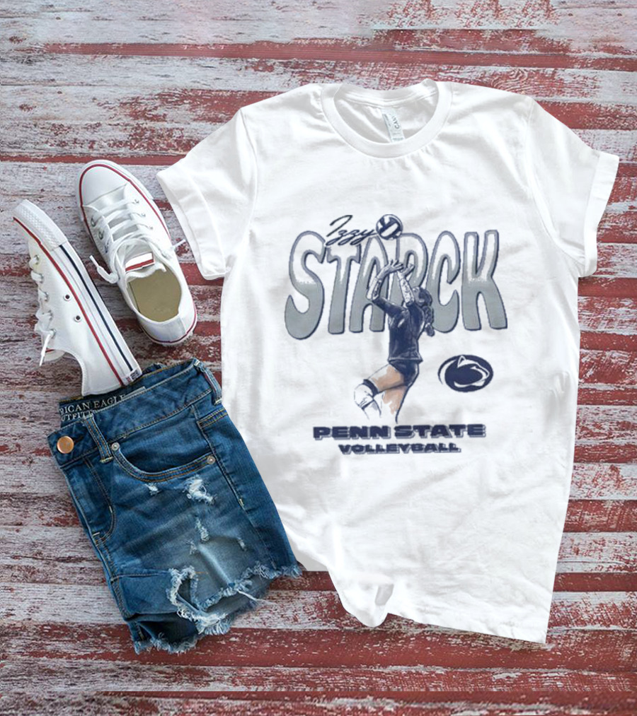 Izzy Starck Volleyball Penn State Player Graphic With University T-Shirt
