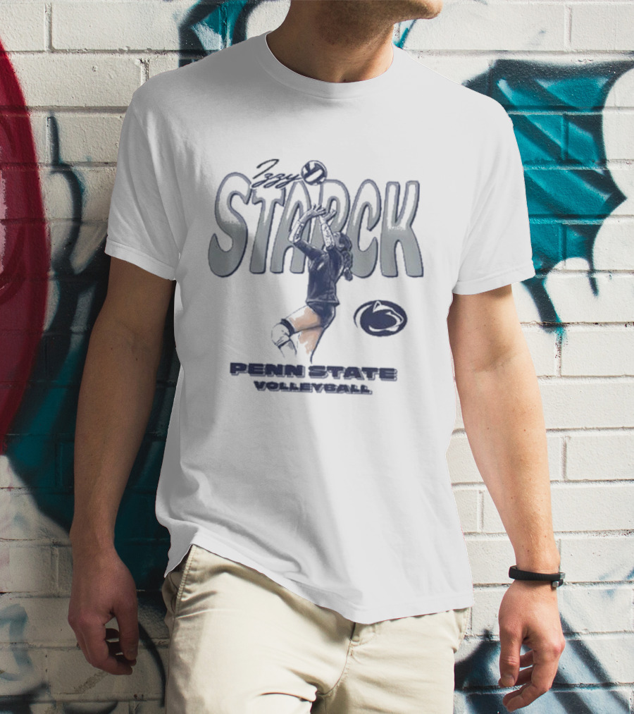 Izzy Starck Volleyball Penn State Player Graphic With University T-Shirt