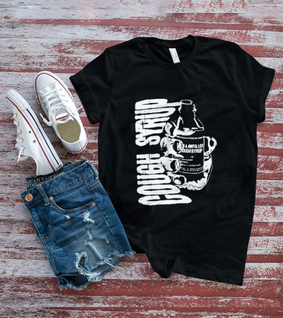 Awful Lot Of Cough Syrup Warning Bottle T-Shirt