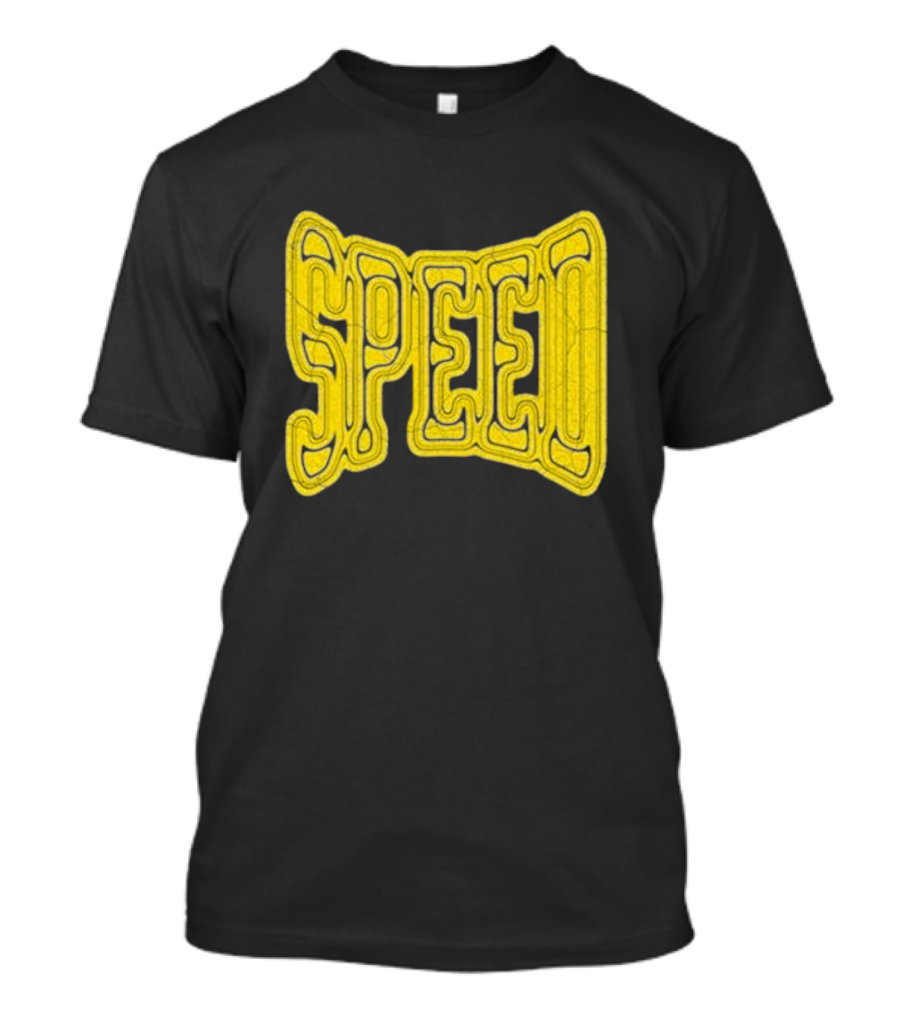 Ishowspeed Speed Gold Text Logo Bold Typography T-Shirt
