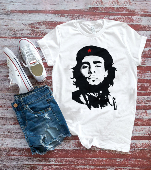 Luigi Mangione Che Guevara Iconic Red Star Beret Face T-Shirt