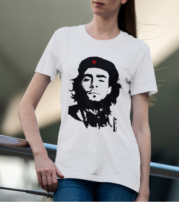 Luigi Mangione Che Guevara Iconic Red Star Beret Face T-Shirt