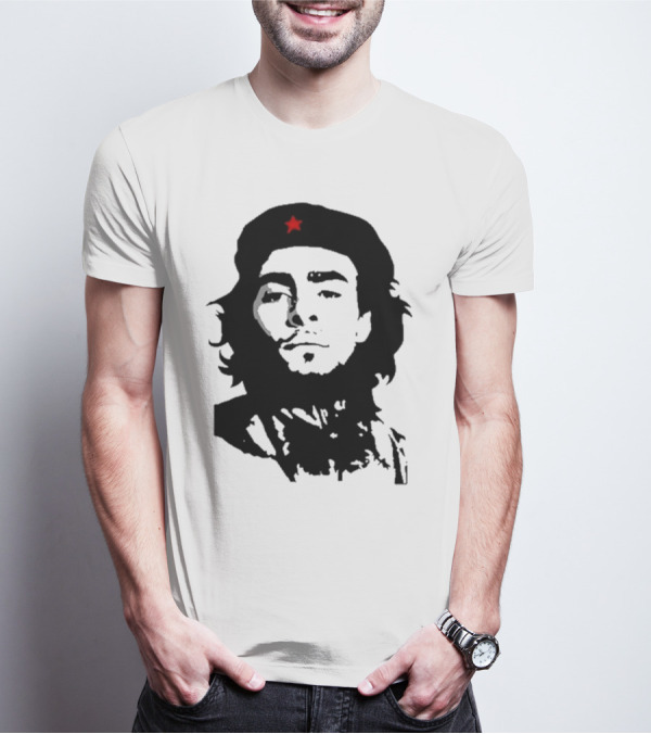 Luigi Mangione Che Guevara Iconic Red Star Beret Face T-Shirt