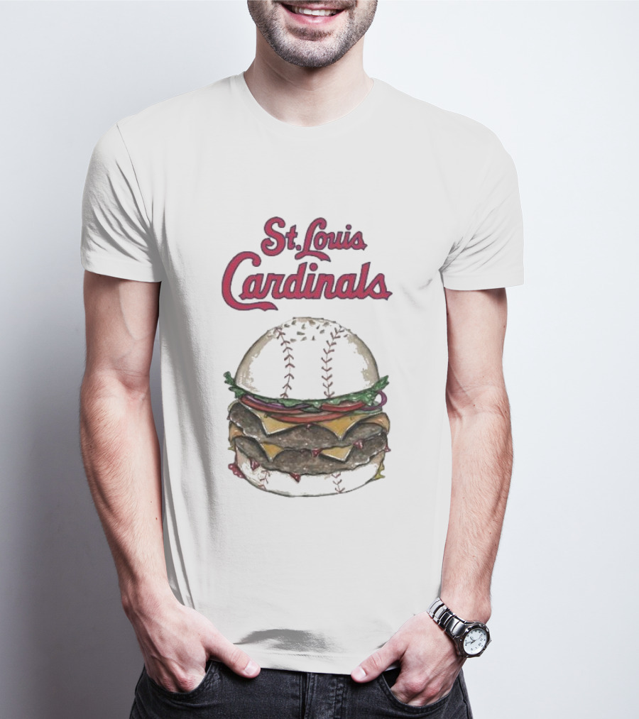 St. Louis Cardinals Baseball Burger T-Shirt