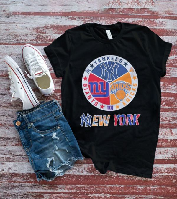 Yankees Giants Knicks New York Sports Teams T-Shirt