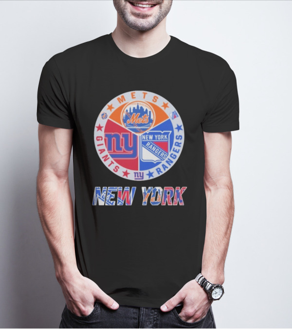 New York Mets Giants Rangers New York T-Shirt