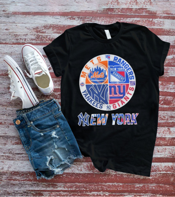 Mets Rangers Giants Yankees New York T-Shirt