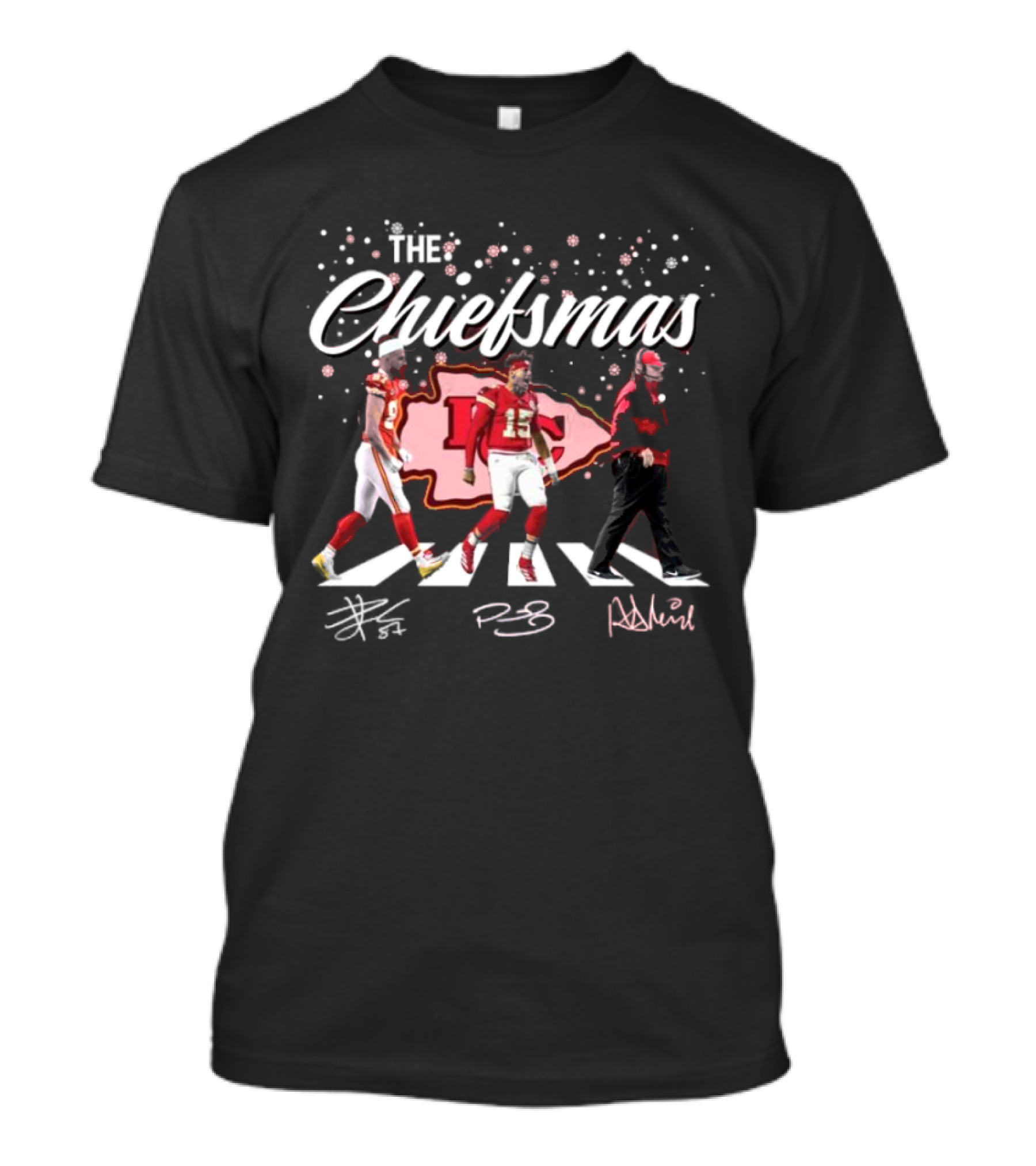 The Chiefsmas KC Jingle Bells Kelce Yells Patrick Made A Play Kansas T-Shirt