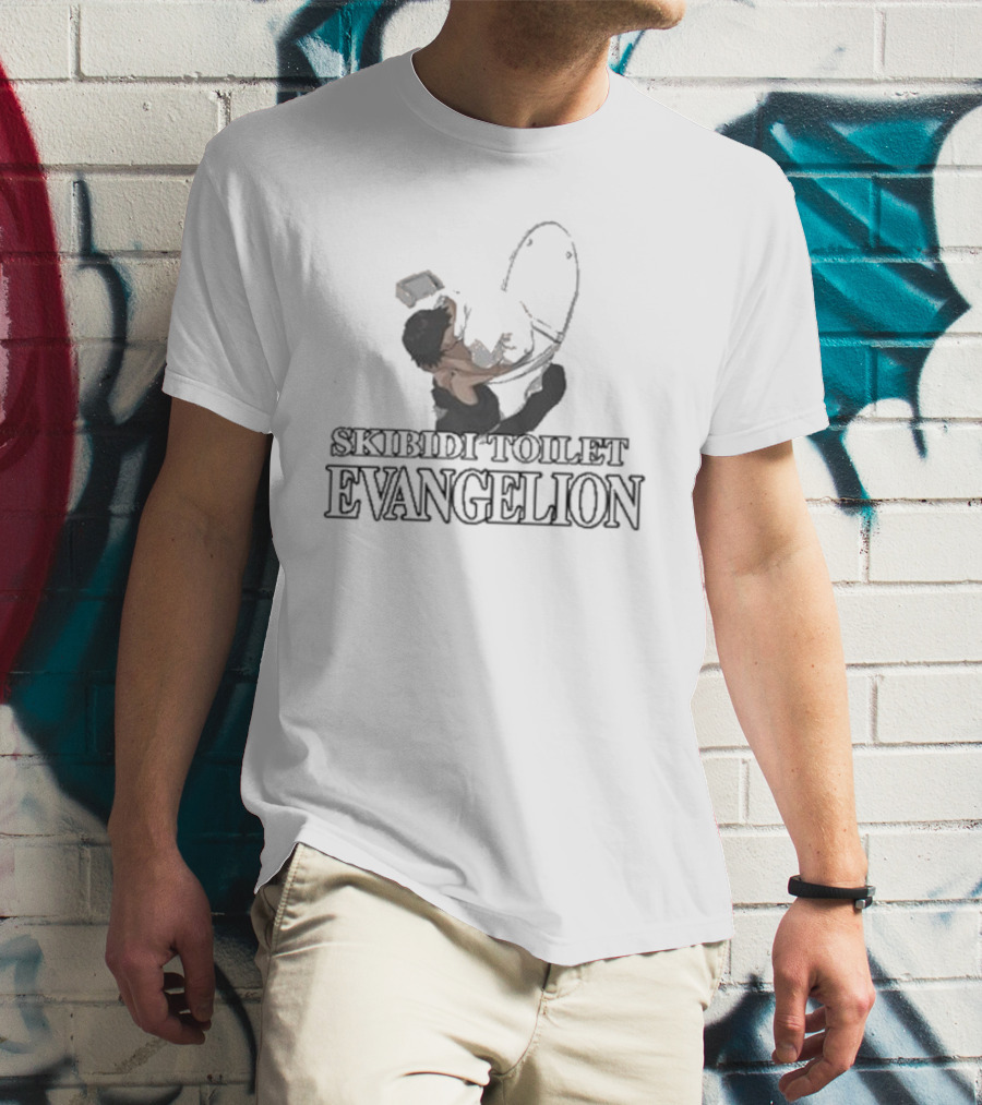 Skibidi Toilet Evangelion Iconic Mashup T-Shirt