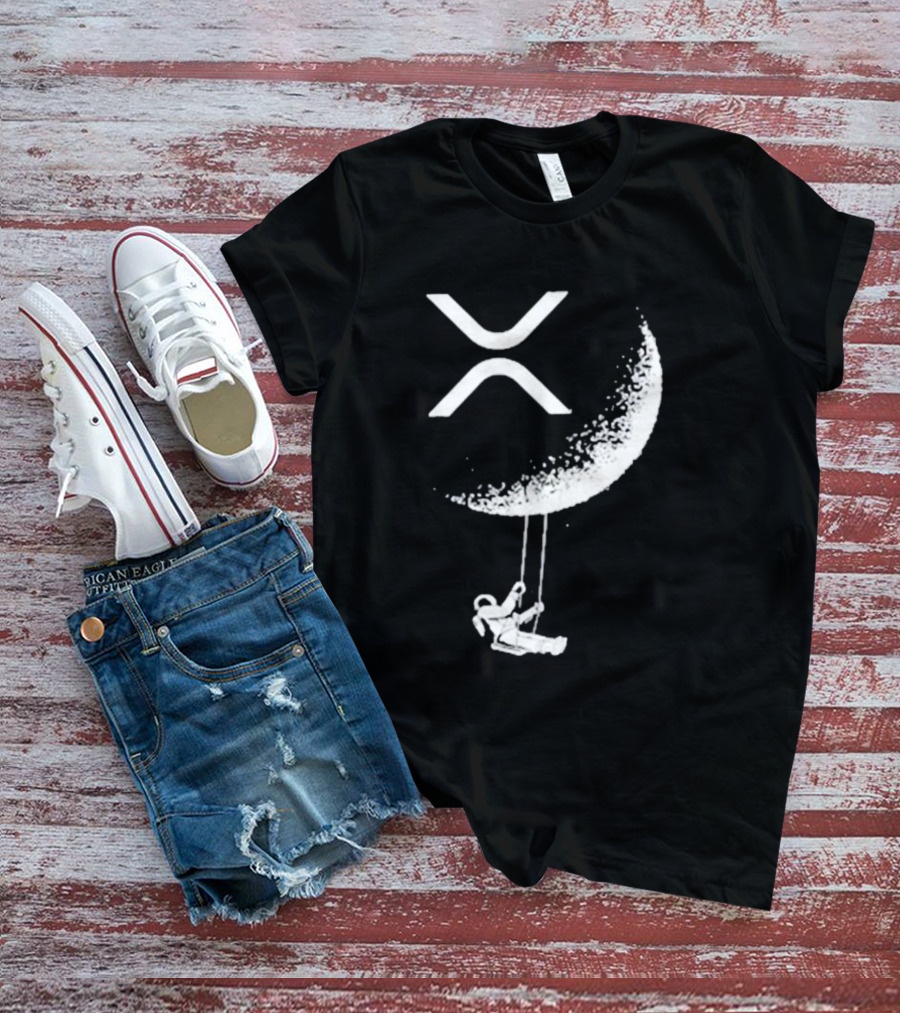 X-Moon Astronaut Swinging Beneath Lyndsey Wearing's Symbolic T-Shirt