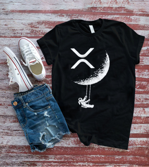 X-Moon Astronaut Swinging Beneath Lyndsey Wearing's Symbolic T-Shirt