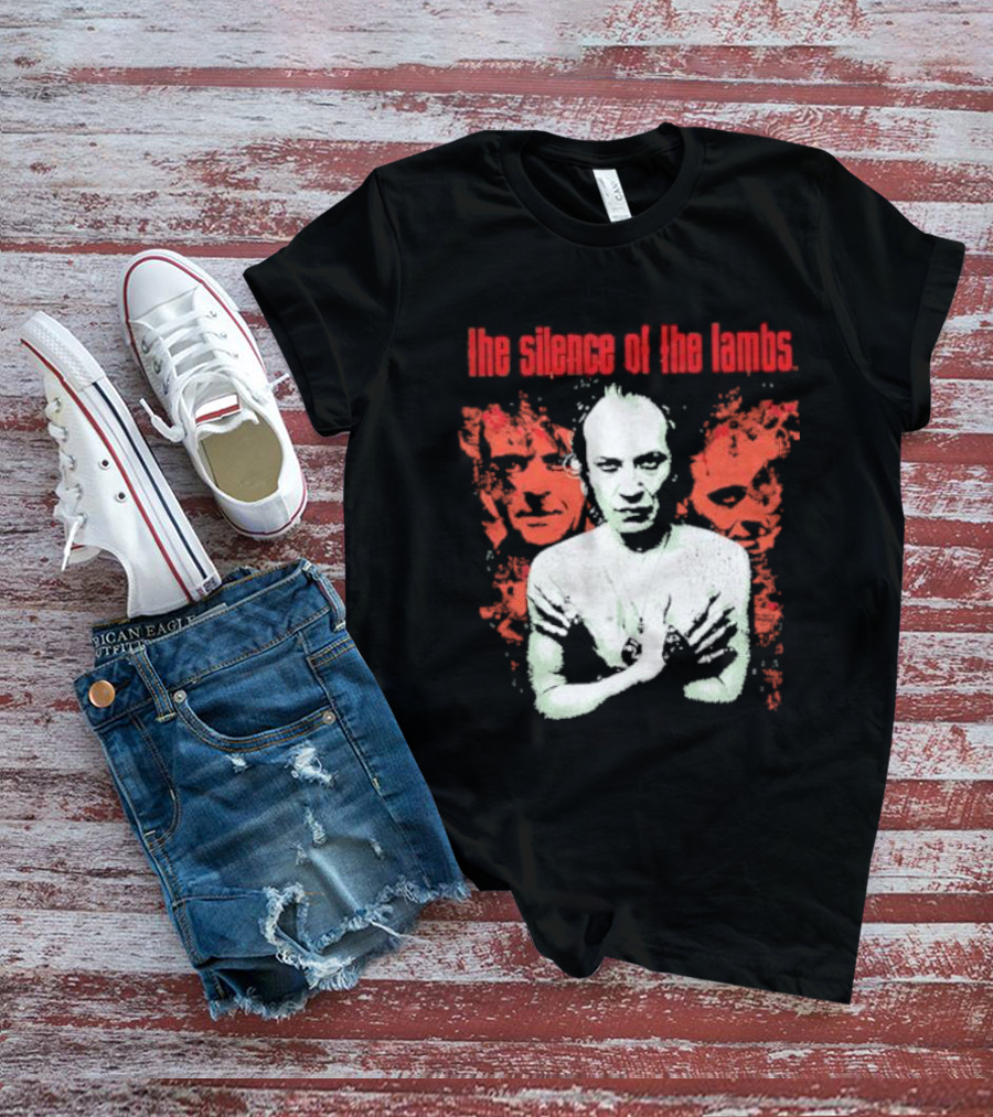 The Silence Of The Lambs Red Faces White Figure T-Shirt