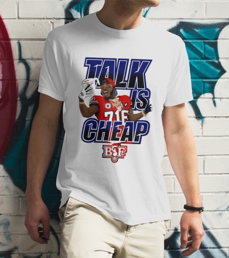 Benny The Butcher Talk Is Cheap BSF Victory Monday Football Victory T-Shirt