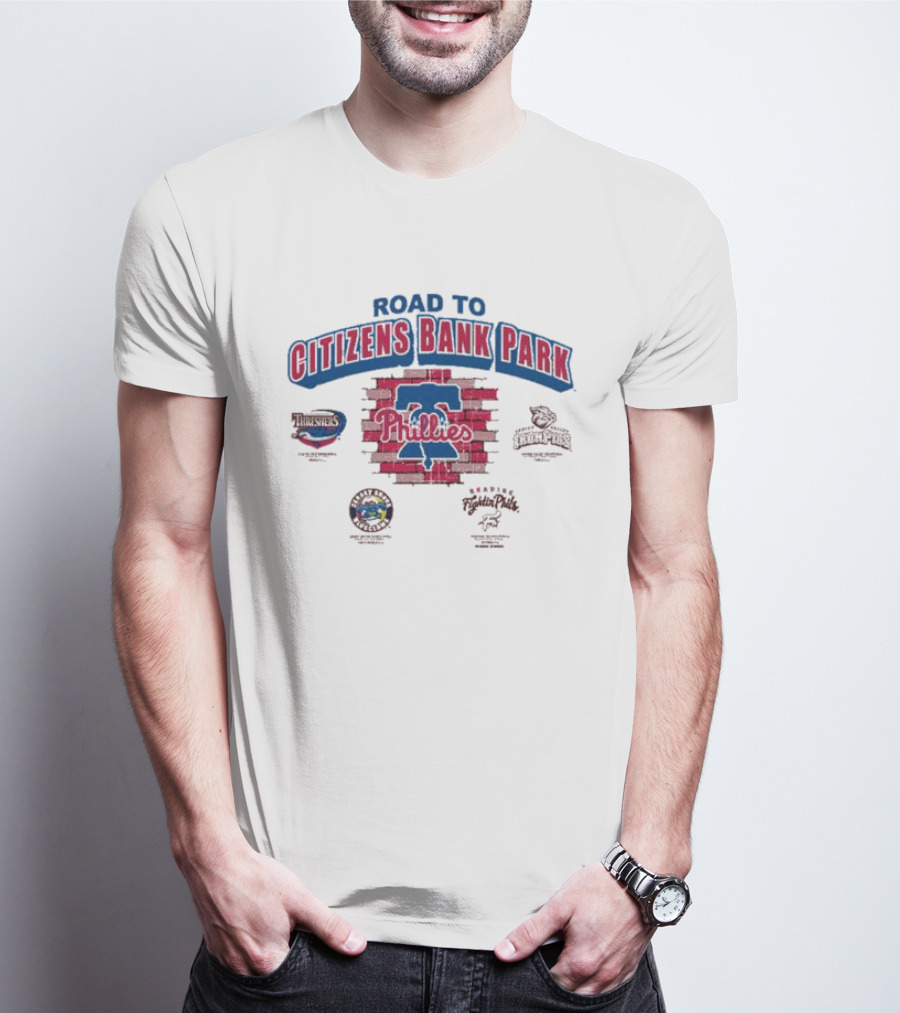 Road To Citizens Bank Park Philadelphia Phillies Threshers IronPigs BayStars Fightin Phils T-Shirt