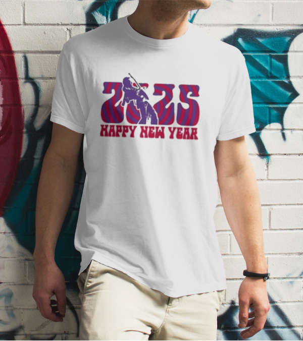 Jimi Hendrix 2025 Happy New Year T-Shirt