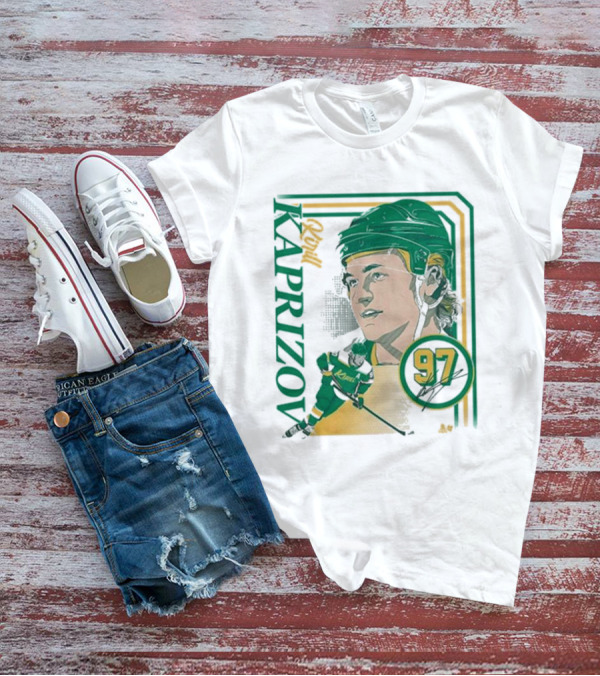 Kirill Kaprizov 97 Iconic Collage Frame T-Shirt