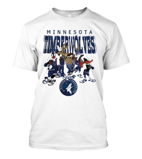 Minnesota Timberwolves NBA Basketball Featuring Looney Tunes Characters T-Shirt