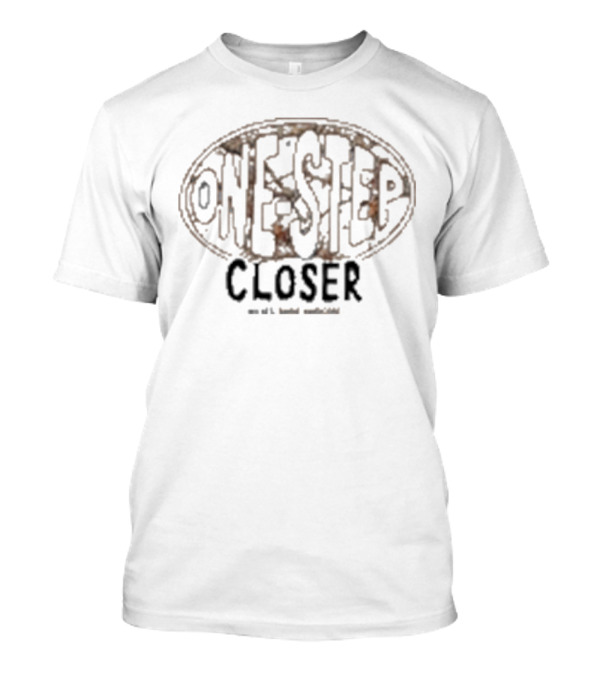 One Step Closer Oval Snow Camo T-Shirt