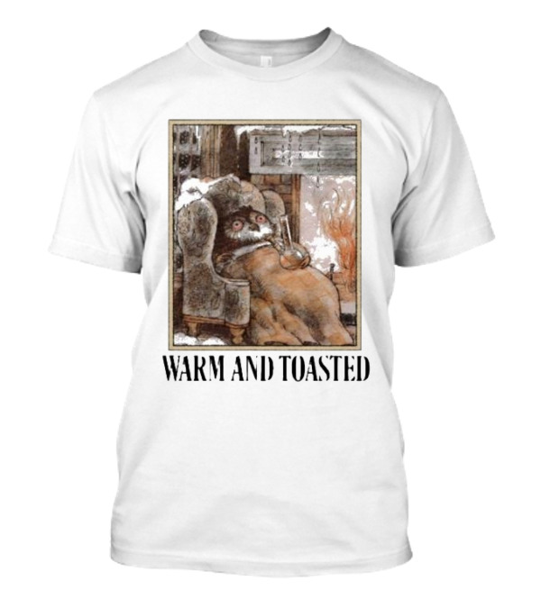 Warm And Toasted Owl Relaxing By The Fire T-Shirt