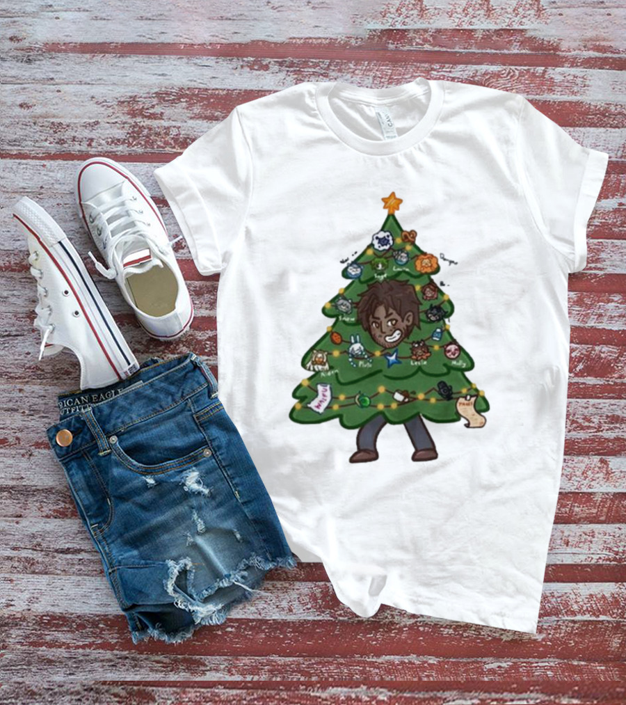 The Great Christmas Tree With Utc Audio Icons And Character Ornaments T-Shirt