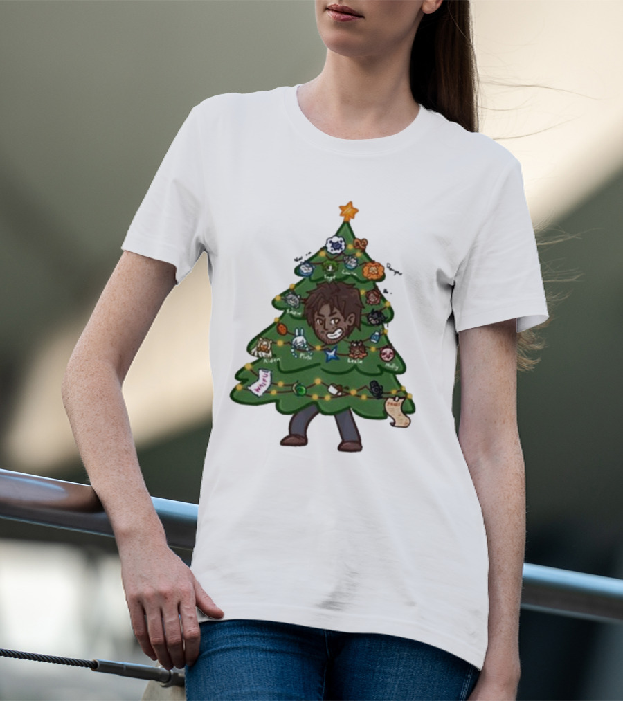The Great Christmas Tree With Utc Audio Icons And Character Ornaments T-Shirt