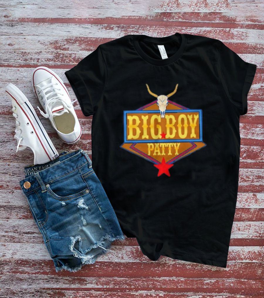 BIG BOY PATTY Texas Longhorn Cowboy Star T-Shirt