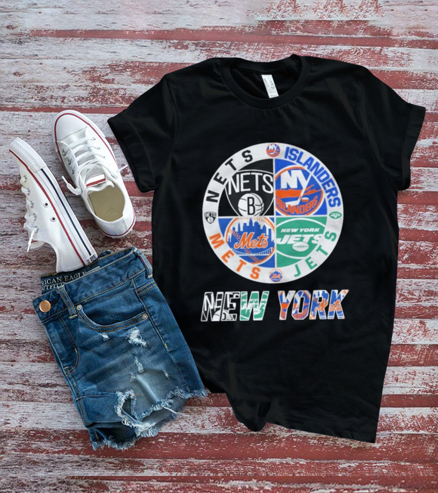Nets Mets Jets Islanders New York Sports T-Shirt