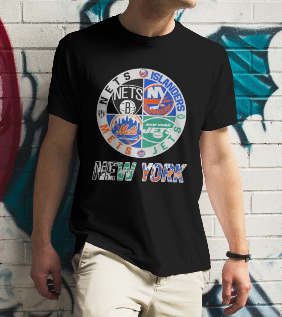 Nets Mets Jets Islanders New York Sports T-Shirt