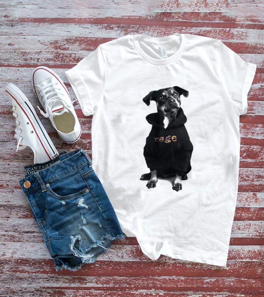Rage Dog In T-Shirt