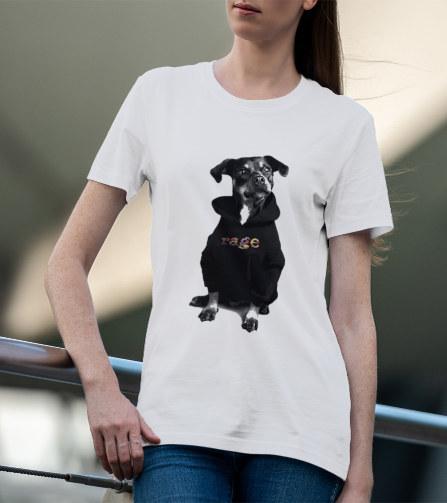 Rage Dog In T-Shirt