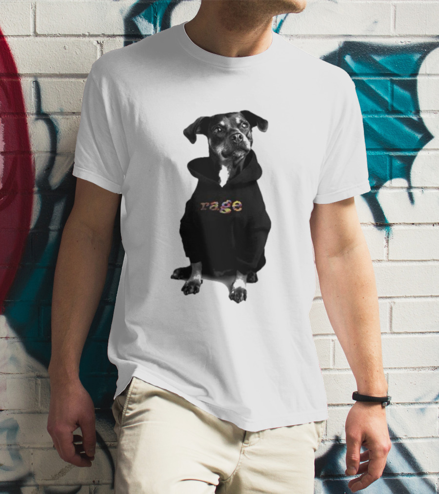 Rage Dog In T-Shirt